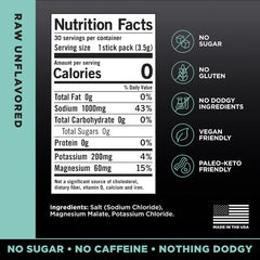 Raw Unflavored - LMNT Zero-Sugar Electrolytes